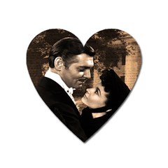 Gone With The Wind Heart Magnet by Valentinaart