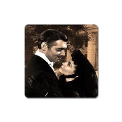 Gone With The Wind Square Magnet by Valentinaart