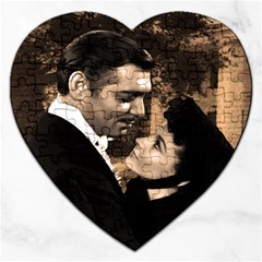 Gone With The Wind Jigsaw Puzzle (heart) by Valentinaart