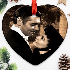 Gone With The Wind Heart Ornament (two Sides) by Valentinaart