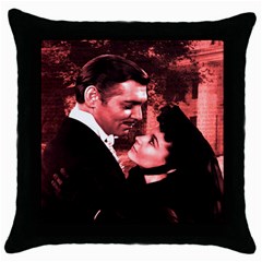 Gone With The Wind Throw Pillow Case (black) by Valentinaart