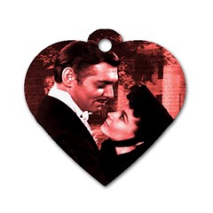 Gone With The Wind Dog Tag Heart (one Side) by Valentinaart