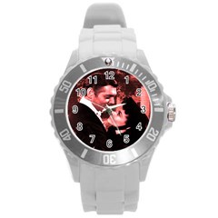 Gone With The Wind Round Plastic Sport Watch (l) by Valentinaart