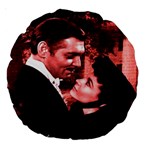 Gone with the Wind Large 18  Premium Round Cushions Back