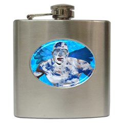 Swimming Angel Hip Flask (6 Oz) by Valentinaart