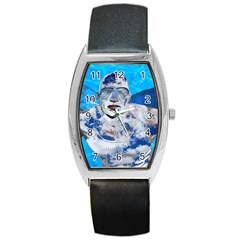 Swimming Angel Barrel Style Metal Watch by Valentinaart