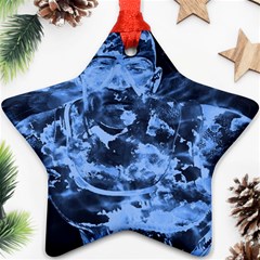 Blue Angel Star Ornament (two Sides) by Valentinaart