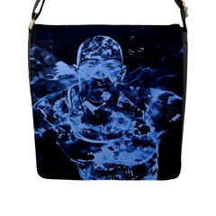 Blue Angel Flap Messenger Bag (l)  by Valentinaart