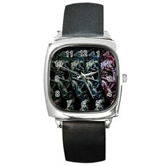 Cyber Kid Square Metal Watch by Valentinaart