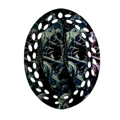 Cyber Kid Ornament (oval Filigree) by Valentinaart