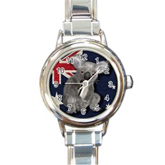 Australia  Round Italian Charm Watch by Valentinaart