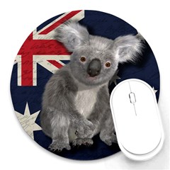 Australia  Round Mousepads by Valentinaart