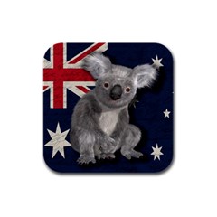 Australia  Rubber Square Coaster (4 Pack)  by Valentinaart