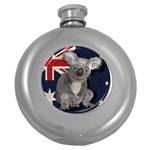 Australia  Round Hip Flask (5 oz) Front