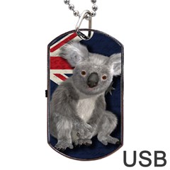 Australia  Dog Tag Usb Flash (one Side) by Valentinaart