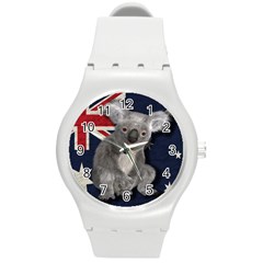 Australia  Round Plastic Sport Watch (m) by Valentinaart