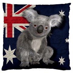 Australia  Large Flano Cushion Case (one Side) by Valentinaart