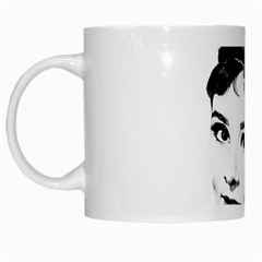 Audrey Hepburn White Mugs by Valentinaart