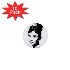 Audrey Hepburn 1  Mini Buttons (10 Pack)  by Valentinaart