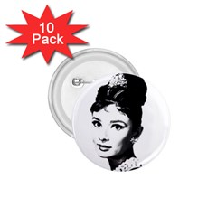 Audrey Hepburn 1 75  Buttons (10 Pack) by Valentinaart