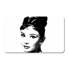 Audrey Hepburn Magnet (rectangular) by Valentinaart