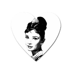 Audrey Hepburn Heart Magnet