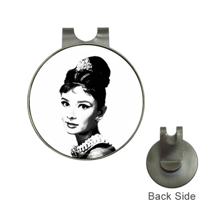 Audrey Hepburn Hat Clips with Golf Markers