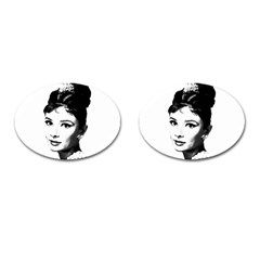 Audrey Hepburn Cufflinks (oval) by Valentinaart