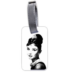 Audrey Hepburn Luggage Tags (two Sides) by Valentinaart