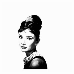 Audrey Hepburn Large Garden Flag (two Sides) by Valentinaart