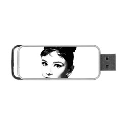 Audrey Hepburn Portable Usb Flash (one Side) by Valentinaart