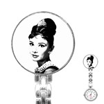 Audrey Hepburn Stainless Steel Nurses Watch Front