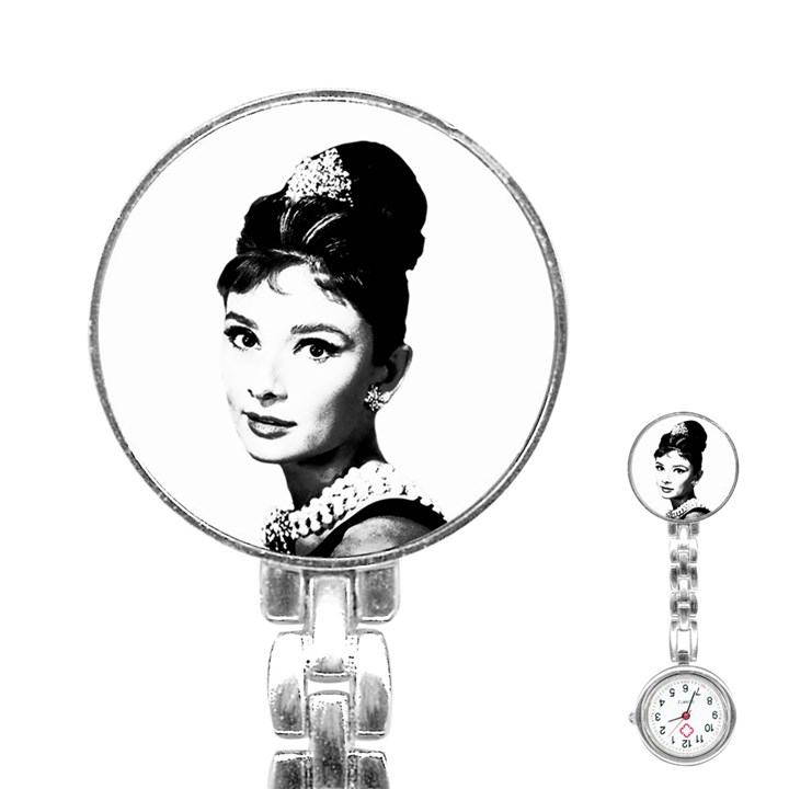 Audrey Hepburn Stainless Steel Nurses Watch