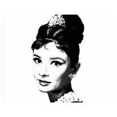 Audrey Hepburn Double Sided Flano Blanket (medium)  by Valentinaart