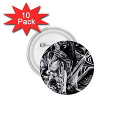 Gray Girl  1 75  Buttons (10 Pack)