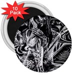 Gray girl  3  Magnets (10 pack)  Front