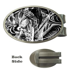 Gray Girl  Money Clips (oval) 