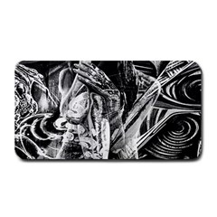 Gray Girl  Medium Bar Mats by Valentinaart