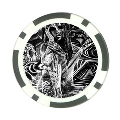 Gray Girl  Poker Chip Card Guard (10 Pack) by Valentinaart