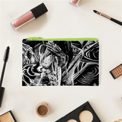 Gray Girl  Cosmetic Bag (xs) by Valentinaart