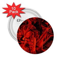 Red Girl 2 25  Buttons (10 Pack) 