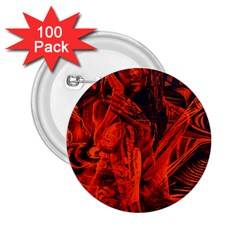 Red Girl 2 25  Buttons (100 Pack) 