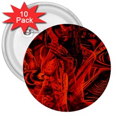 Red Girl 3  Buttons (10 Pack) 