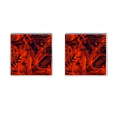 Red Girl Cufflinks (square)