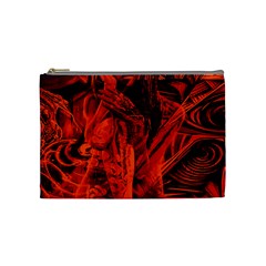 Red Girl Cosmetic Bag (medium)  by Valentinaart