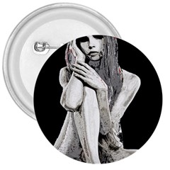 Stone Girl 3  Buttons by Valentinaart