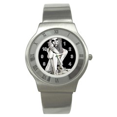 Stone Girl Stainless Steel Watch by Valentinaart