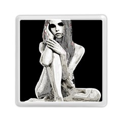 Stone Girl Memory Card Reader (square)  by Valentinaart