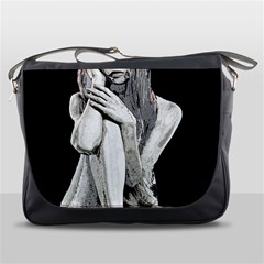 Stone Girl Messenger Bags by Valentinaart