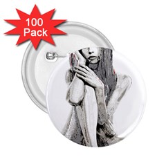 Stone Girl 2 25  Buttons (100 Pack) 